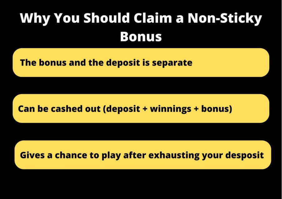 why you should claim non sticky bonus